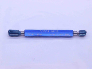 5/16 24 UNF 2B THREAD PLUG GAGE .3125 GO NO GO P.D.'S = .2854 & .2902 CHECK - 516242BP1