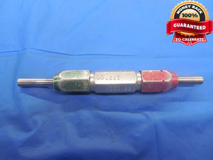 .2210 & .2230 CLASS Z PIN PLUG GAGE GO NO GO .2188 +.0022 OVERSIZE 7/32 5.664 mm