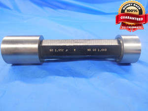 1.6520 & 1.6600 CLASS X PIN PLUG GAGE GO NO GO 1.6563 -.0043 1 21/32 41.961 mm