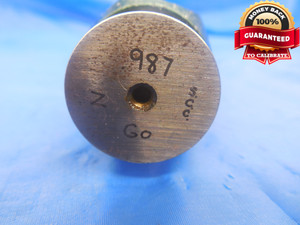 .9870 & .9890 CL Z PIN PLUG GAGE GO NO GO 1.0000 -.0130 UNDERSIZE 1.0 .987 .989