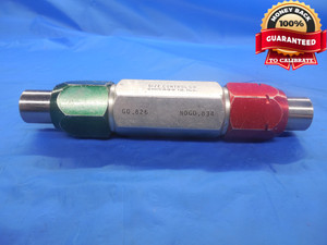 .8260 & .8340 CLASS X PIN PLUG GAGE GO NO GO .8125 +.0135 OVERSIZE 13/16 20.980