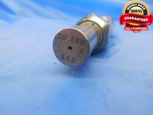 .6890 & .6970 CL X PIN PLUG GAGE GO NO GO .6875 +.0015 OVERSIZE 11/16 .689 .697