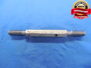7/16 14 UNC 3A LEFT HAND SET THREAD PLUG GAGE .4375 GO NO GO PDS= .3911 & .3876 - DW4735RD