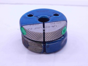 1/2 20 UNF 2A THREAD RING GAGES .5 .50 .500 GO NO GO P.D.'S = .4662 & .4619 - DW4854BU