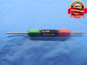 .0970 & .0980 CL XX PIN PLUG GAGE GO NO GO .0938 +.0032 OVERSIZE 3/32 .097 .098