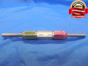 .2670 & .2730 PIN PLUG GAGE GO NO GO .2813 -.0143 UNDERSIZE 9/32 6.934 .267 .273