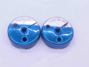 1/4 20 UNC 2A THREAD RING GAGES .25 .250 .2500 GO NO GO P.D.'S = .2164 & .2127 - DW4914BU