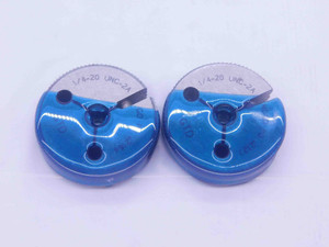 1/4 20 UNC 2A THREAD RING GAGES .25 .250 .2500 GO NO GO P.D.'S = .2164 & .2127 - DW4914BU