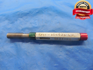 5/16 40 NS 2A LEFT HAND SET THREAD PLUG GAGE .3125 GO ONLY P.D. = .2963 L.H. 3A - DW5079RD