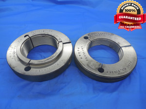 3 1/8 8 UNJ 3A BEFORE PLATE THREAD RING GAGES 3.125 GO NO GO = 3.0418 & 3.0362 - DW5408BU
