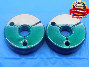 7/8 20 UNEF 2A THREAD RING GAGES .875 .8750 GO NO GO P.D.'S = .8412 & .8368 - 78142AR2