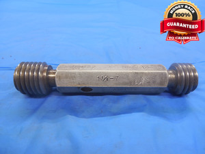 1 1/8 7 NC 3 THREAD PLUG GAGE 1.125 GO NO GO P.D.'S = 1.0322 & 1.0381 UNC-3 - DW5533BU