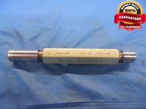 .5640 & .5650 CLASS X PIN PLUG GAGE GO NO GO .5625+.0015 OVERSIZE 9/16 .564 .565