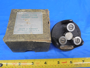 3/8 18 ANPT TRI-ROLL PLAIN TAPER THREAD GAGE PRATT & WHITNEY