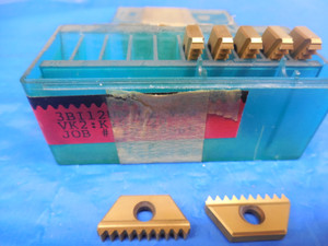 7pcs NEW VARDEX 3BI 12UN TM2 VK2 THREAD MILLING INSERT 12 THREADS PER INCH TPI