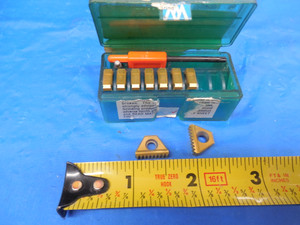 9pcs NEW VARDEX 3E 16UNJT M2 VKX THREAD MILLING INSERT 16 THREADS PER INCH TPI