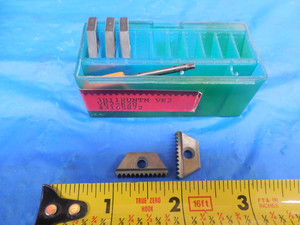 5pcs NEW VARDEX 3BI 14UN TM VK2 THREAD MILLING INSERT 14 THREADS PER INCH TPI