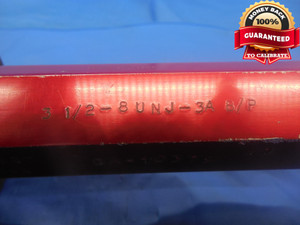 3 1/2 8 UNJ 3A BEFORE PLATE SET THREAD PLUG GAGE 3.5 NO GO ONLY P.D. = 3.4114 - DW6262RD