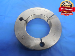 2 7/8 16 UN 3A THREAD RING GAGE 2.875 GO ONLY P.D. = 2.8344 N-3A INSPECTION - DW6372RD