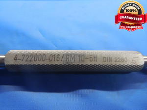 BUDGET M10 X 1.5 6H METRIC THREAD PLUG GAGE 10.0 GO AND NO GO QUALITY INSPECTION - DW6396BU