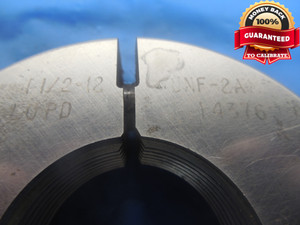1 1/2 12 UNF 2A THREAD RING GAGE 1.5 NO GO ONLY P.D. = 1.4376 NF-2A INSPECTION - DW6432RD