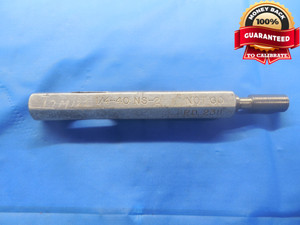 1/4 40 NS 2 SET THREAD PLUG GAGE .25 NO GO ONLY P.D. = .2311 UNS-2 INSPECTION - DW6497BU