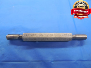 3/8 16 NC SET THREAD PLUG GAGE .375 GO NO GO P.D.'S = .3334 & .3289 UNC CHECK - DW6505BU