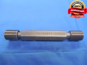3/4 30 NS 3 SET THREAD PLUG GAGE .75 GO NO GO P.D.'S = .7284 & .7264 UNS-3 CHECK - DW6515BU