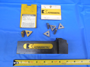 KENNAMETAL DTFNL 245 D 1-1/2" SQUARE LATHE TOOL HOLDER 7 TNMG 544 INSERTS TO FIT