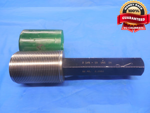 2 1/8 10 UNS 2A SET THREAD PLUG GAGE 2.125 GO ONLY P.D. = 2.0580 NS-2A CHECK - DW6728RD