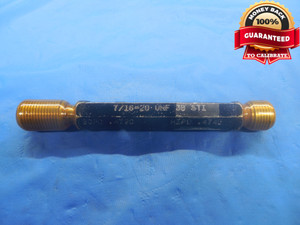 7/16 20 UNF 3B STI HELICOIL PREPLATE THREAD PLUG GAGE .4375 GO NO GO = .4720 .4743 - DW7000KW