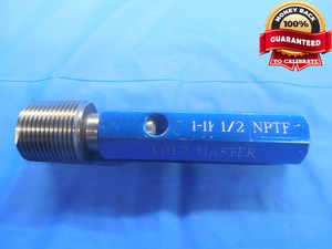1" 11 1/2 NPTF L1-L2 SET PIPE THREAD PLUG GAGE 1.0 MASTER INSPECTION CHECK - DW7083BU