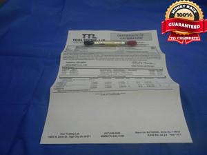 CERTIFIED 9/32 32 UN 2A SET THREAD PLUG GAGE .28125 GO NO GO PDS = .2600 & .2568 - DW7174BU