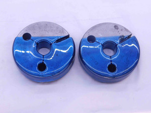 5/8 24 UNEF 2A THREAD RING GAGES .625 .6250 GO NO GO P.D.'S = .5967 & .5927 - DW7192BU