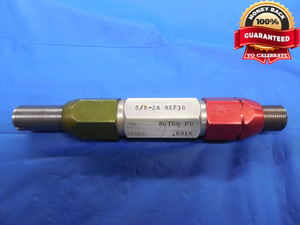5/8 24 NEF 3B THREAD PLUG GAGE .625 GO NO GO P.D.'S = .5979 & .6018 UNEF-3B - DW7197BU