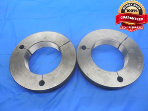 3 1/8 16 UNJ 3A THREAD RING GAGES 3.125 GO NO GO P.D.'S = 3.0844 & 3.0802 CHECK - DW7210BU