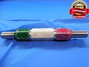 .6270 & .6310 PIN PLUG GAGE GO NO GO .6250 +.0020 5/8 16.027 16 mm .627 .631
