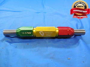 12.570 & 12.630 X METRIC PIN PLUG GAGE GO NOGO 12.500 +.070 13 .4949 12.57 12.63