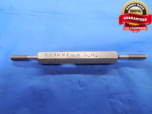6 40 NF 3 LEFT HAND SET THREAD PLUG GAGE #6 .138 GO NO GO P.D.'S = .1218 & .1201 - DW7492BU