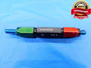 10 24 UNC 2B THREAD PLUG GAGE #10 .190 .1900 GO NO GO P.D.'S = .1629 & .1672 - DW4567RDRL 10 24 UNC 2B THREAD PLUG GAGE #10 .190 .1900 GO NO GO P.D.'S = .1629 & .1672 - DW4567RDRL