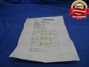 3 48 NC 3 THREAD PLUG GAGE #3 .099 GO NO GO P.D.'S = .0855 & .0871 UNC-3 CHECK - DW7596BU