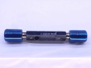 1 1/16 20 UN 2A SET THREAD PLUG GAGE 1.0625 GO NO GO P.D.'S = 1.0286 & 1.0241 - DW7760BU