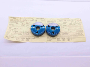 CERTIFIED 11/16 24 UNJEF 3A THREAD RING GAGES .6875 GO NO GO PDS= .6604 & .6574 - DW7823BU