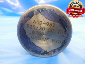 1.825 20 SQ THD THREAD PLUG GAGE 1.825"-20 GO AND NO GO ACME ? - DW8010BU