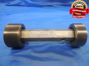 2 11/16 12 NS 2 THREAD PLUG GAGE 2.6875 GO NO GO P.D.'S = 2.6334 & 2.6417 UNS-2 - DW8015BU