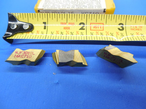 3PCS KENNAMETAL NJF3010L16 KC710 TiN CARBIDE TOP NOTCH INSERTS NJF 3010 L16 TOOL