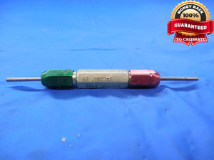 .0928 & .0943 CL X PIN PLUG GAGE GO NO GO .0938 -.0010 UNDERSIZE 3/32 2.357 mm
