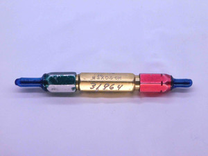 M3 X .5 6H METRIC THREAD PLUG GAGE 3 0.5 GO NO GO P.D.'S = 2.675 & 2.775 CHECK - DW8093BU