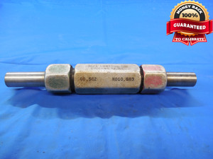 .5620 & .5630 CL Z PIN PLUG GAGE GO NO GO .5625 -.0005 UNDERSIZE 9/16 14.275 mm
