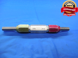 .3760 & .3820 PIN PLUG GAGE GO NO GO .3750 +.0010 3/8 9.703 mm .376 .382 TOOL